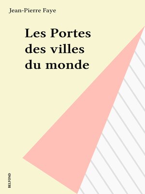 cover image of Les Portes des villes du monde